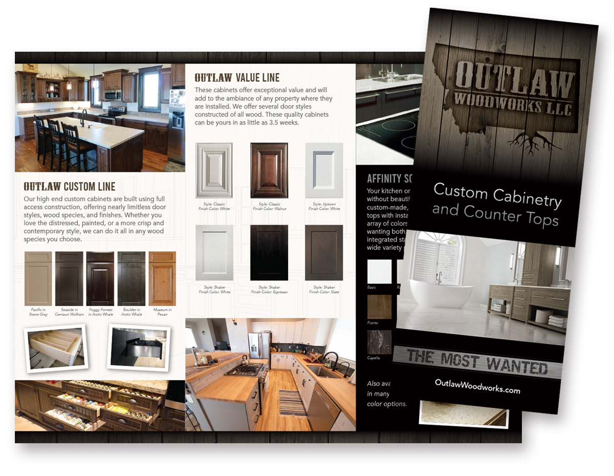 Outlaw Woodworks - Trifold Brochure