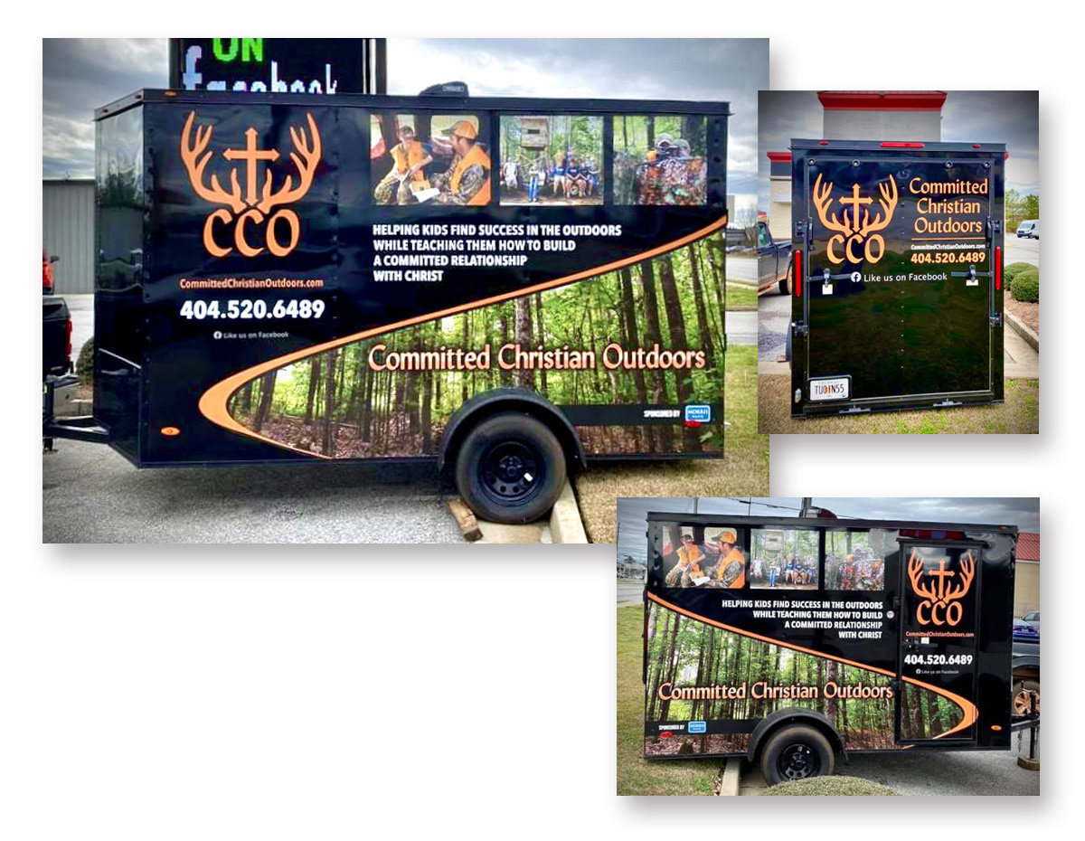 Committed Christian Outdoors - Full Color Trailer Wrap