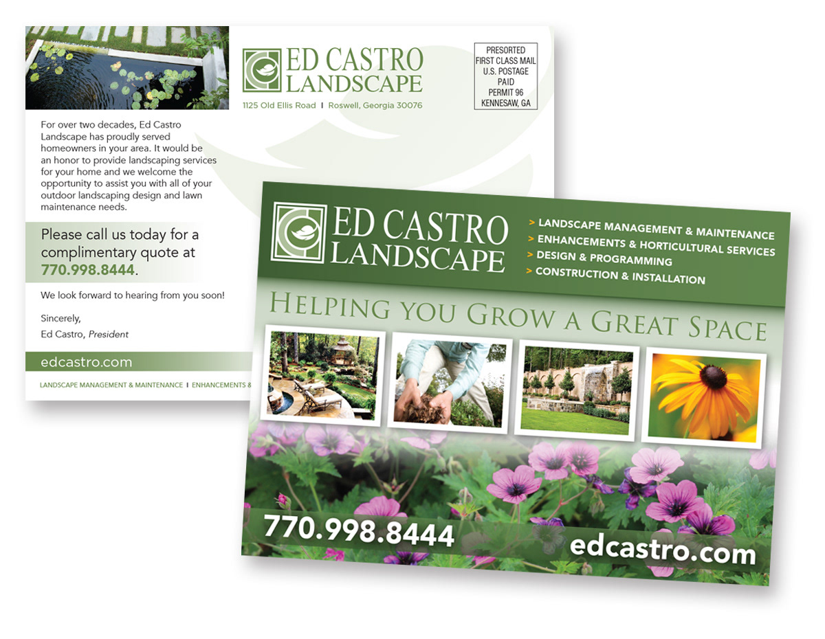 Ed Castro Landscape - Services Postcard