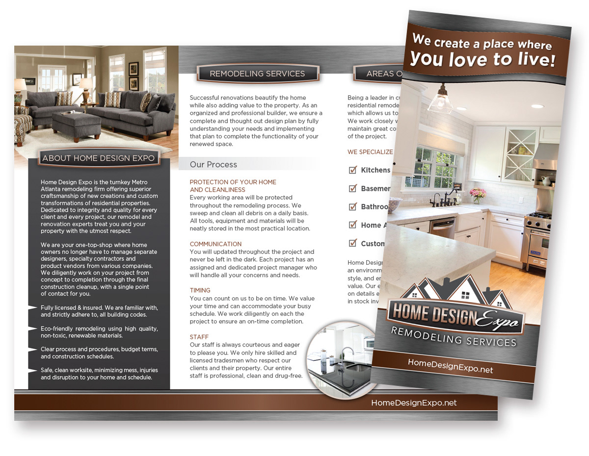 Home Design Expo - Trifold Brochure