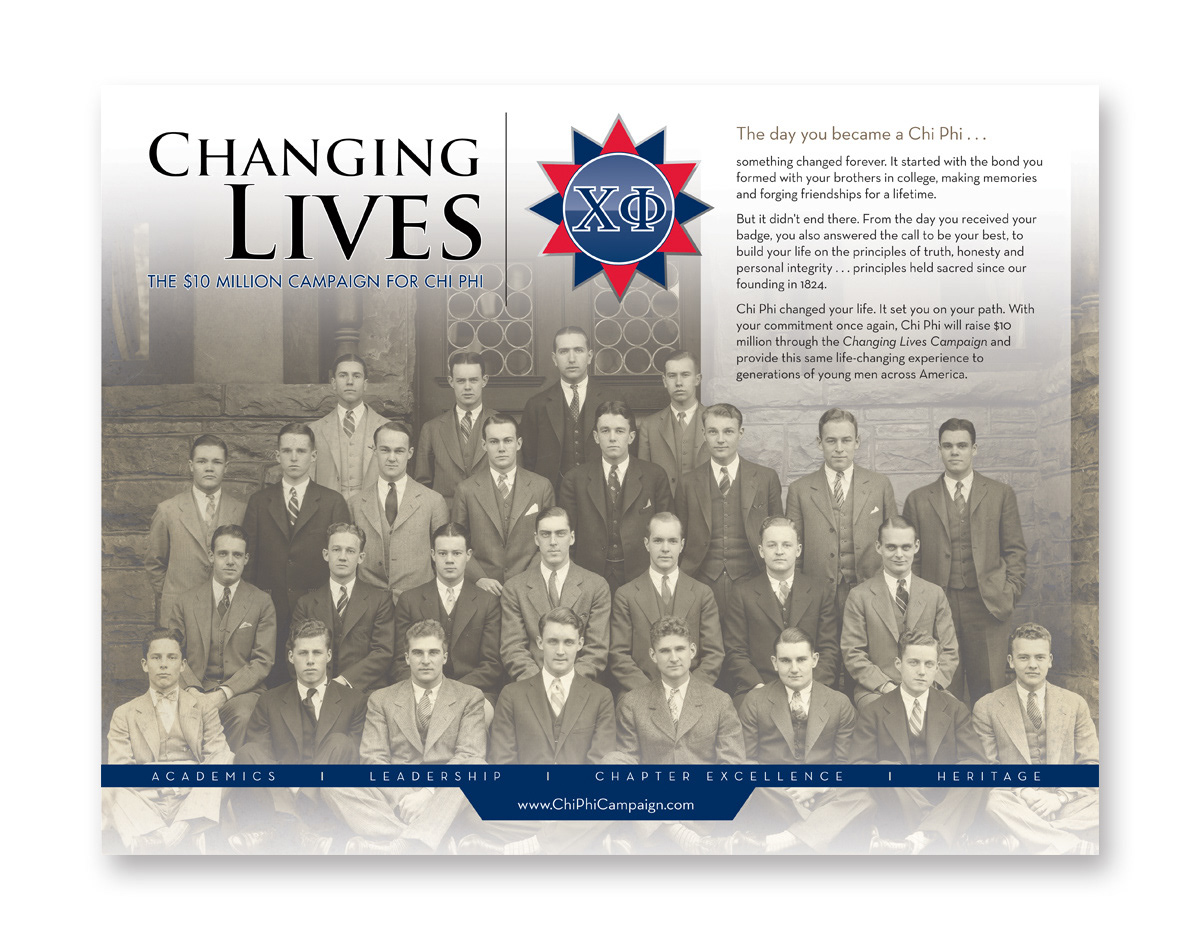 Chi Phi - $10 Million Campaign Brochure