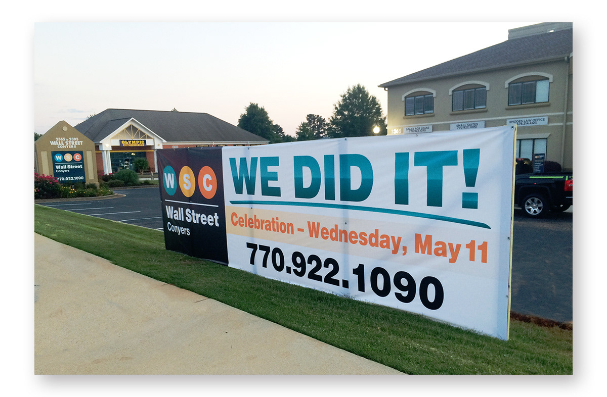 Wall Street Conyers - Commercial Sign Package