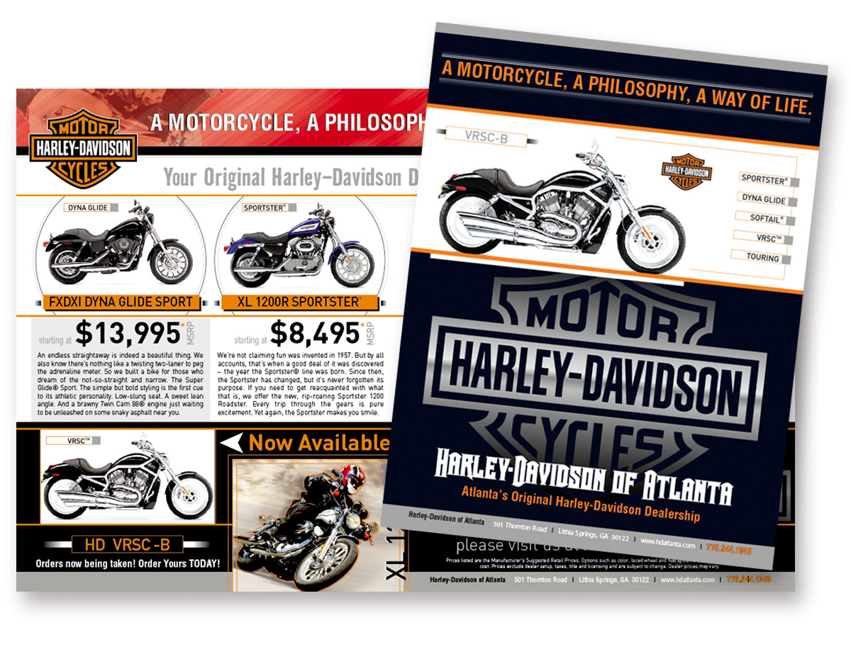 Harley Davidson of Atlanta - 11" x 17" Brochure