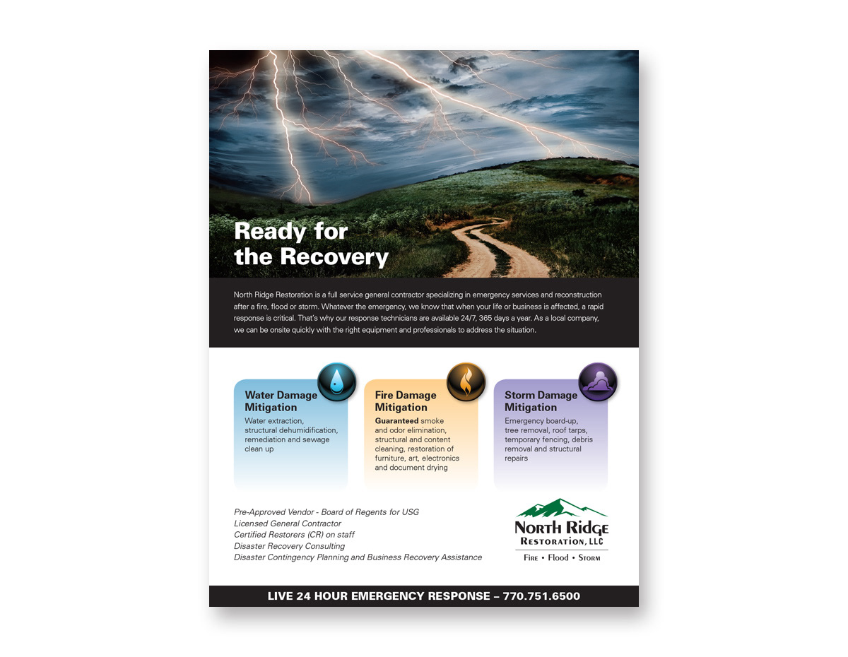 NorthRidge Restoration - 8.5" x 11" Flyer