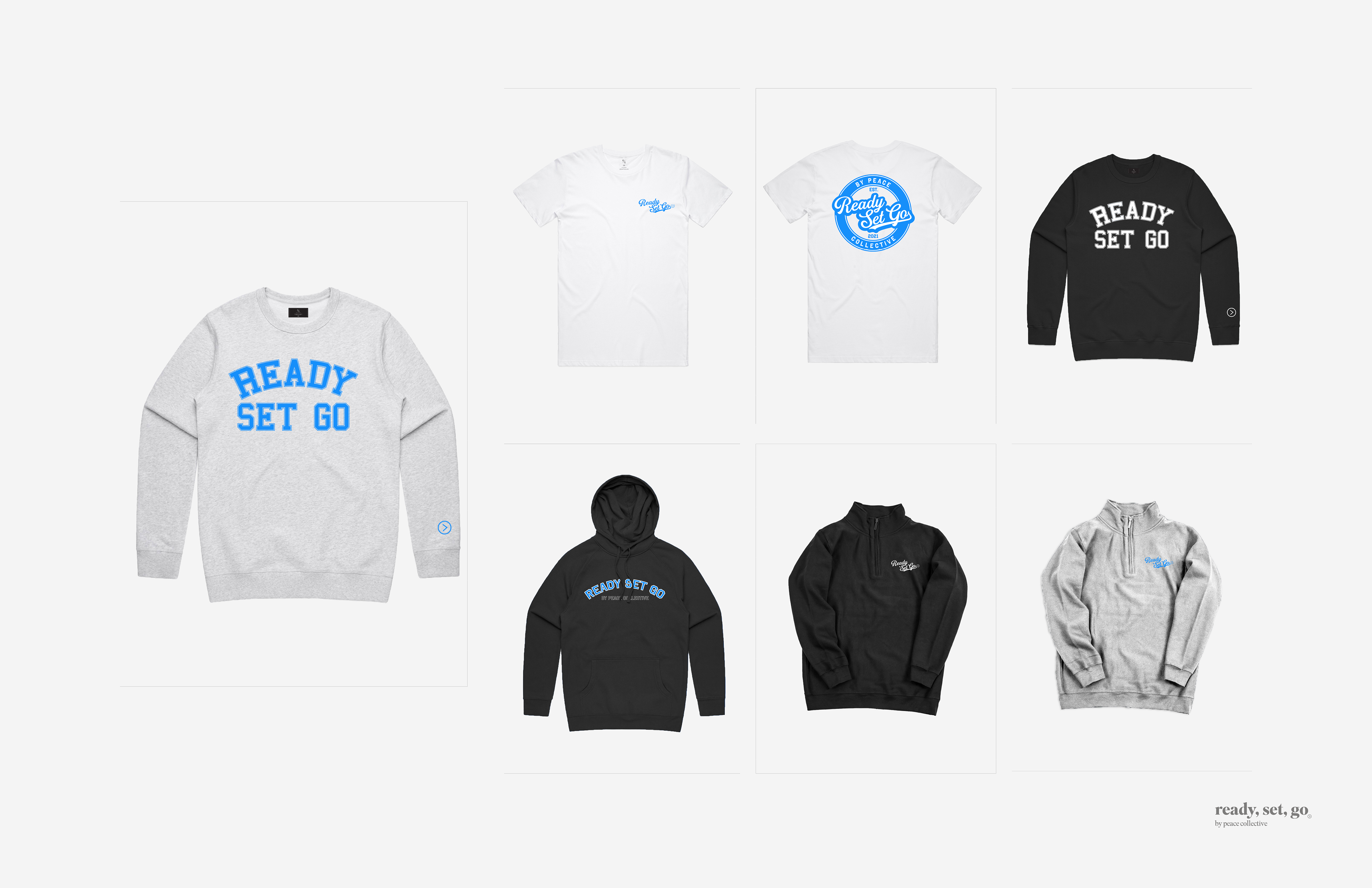Ready Set Go Merch Mockups - Collegiate