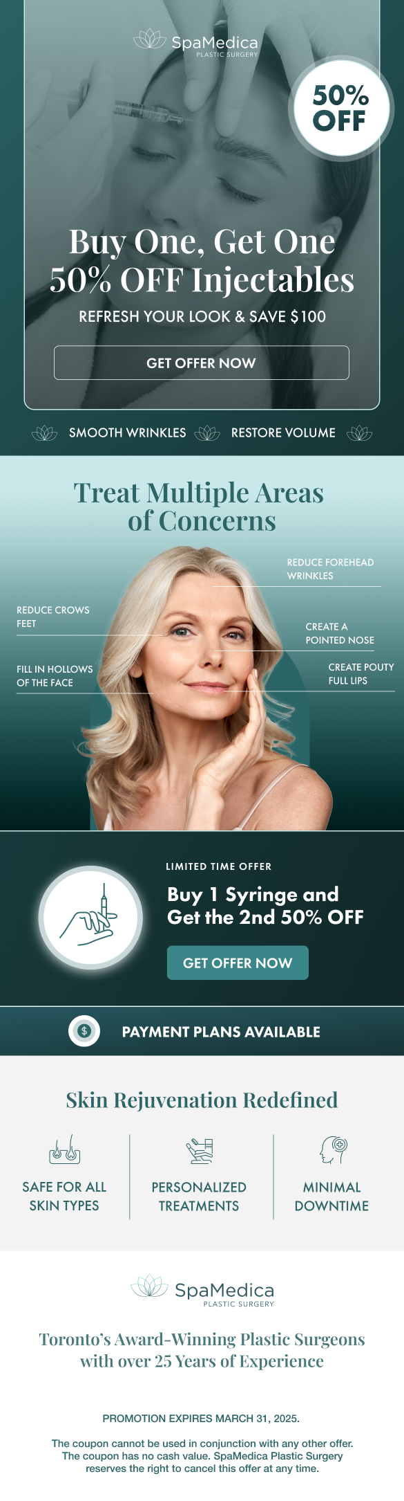 SpaMedica - Injectables Offer E-blast