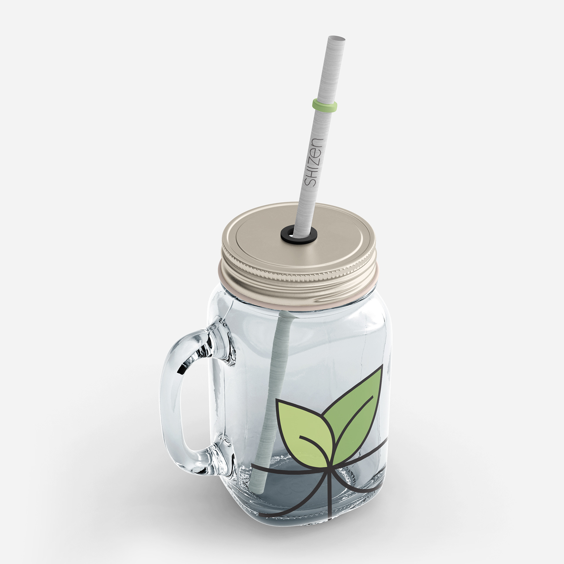 Shizen Mason Drink Jar Packaging