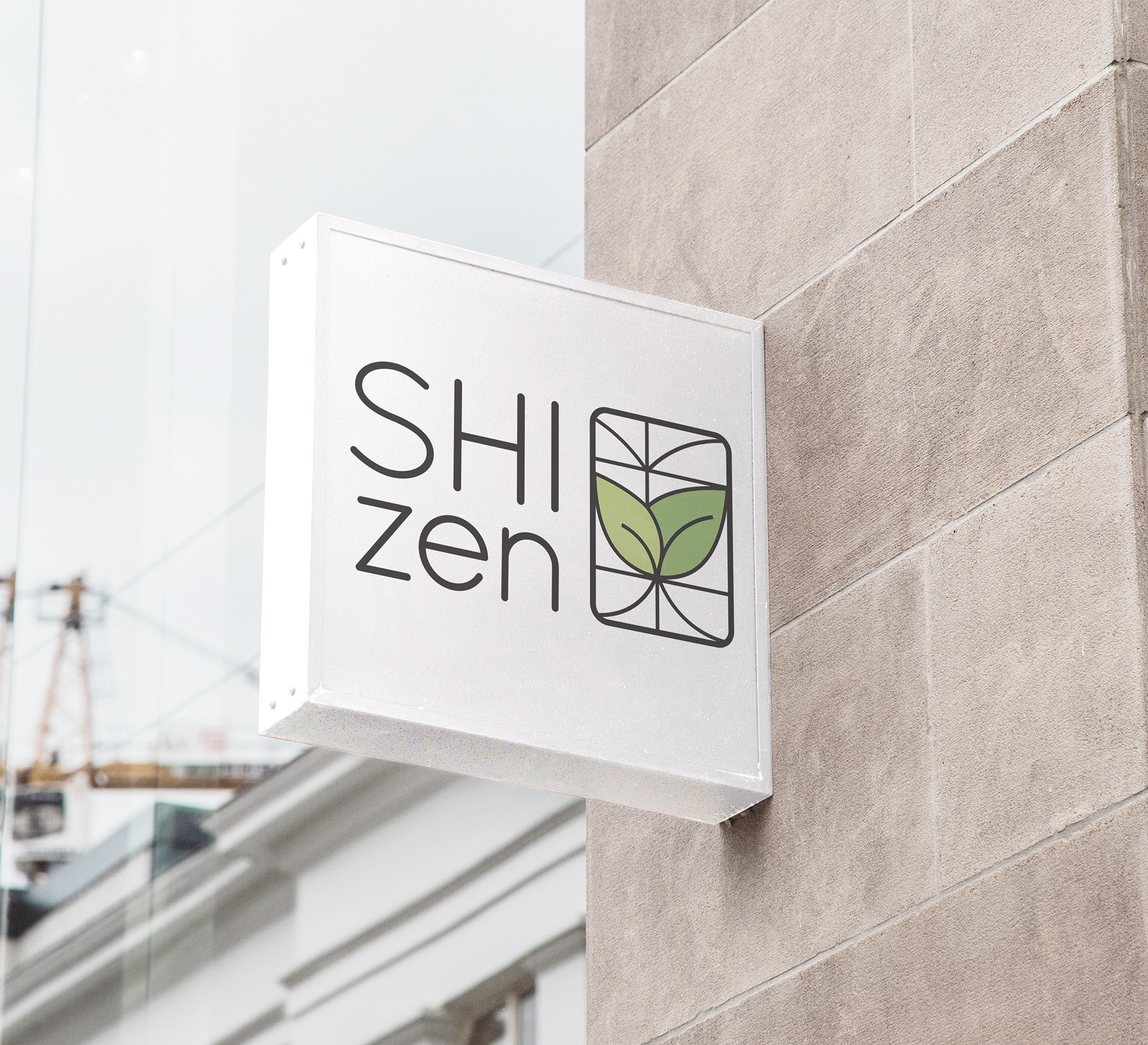 Shizen Outdoor Cafe Signage