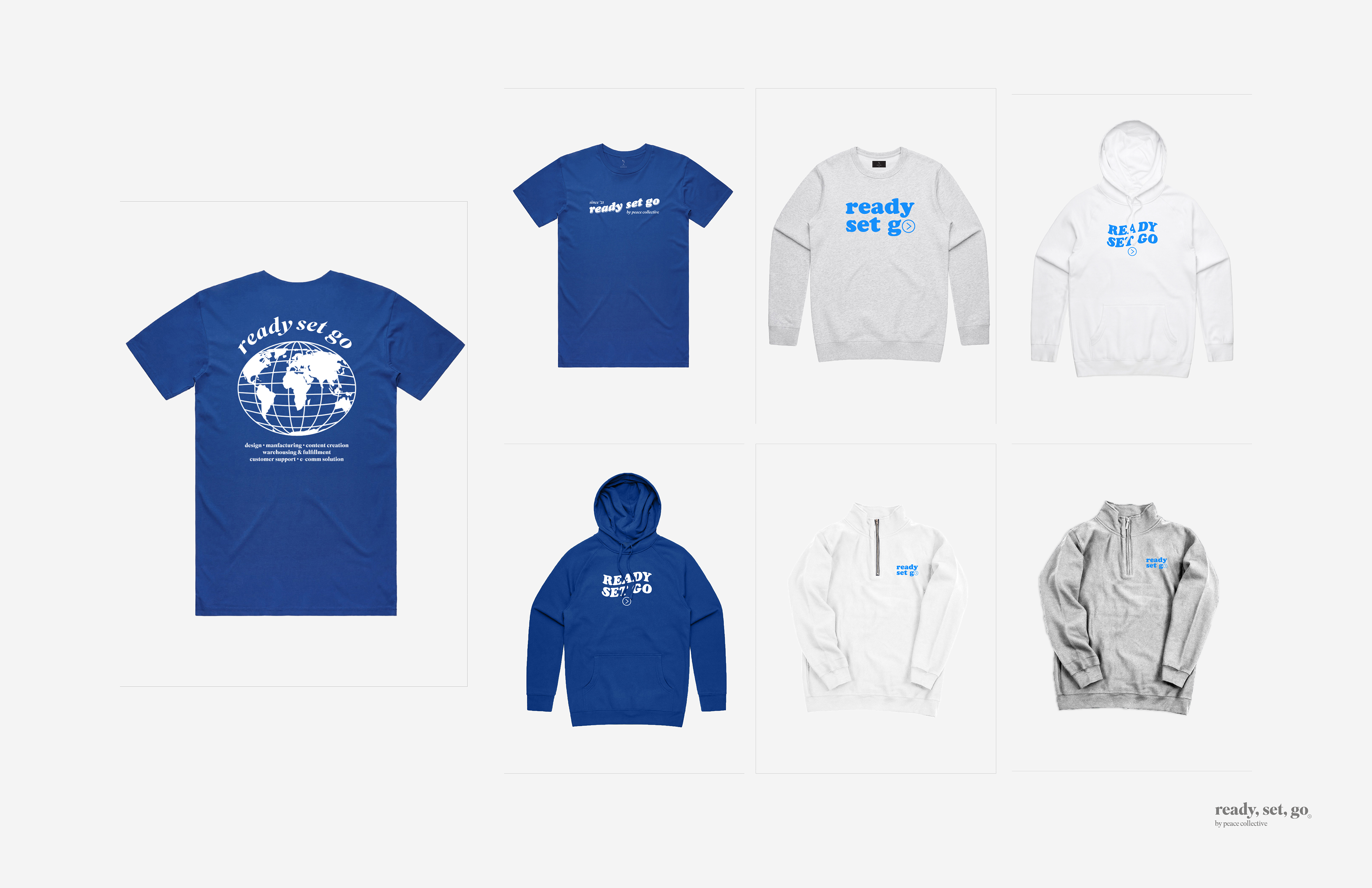 Ready Set Go Merch Mockups - Retro