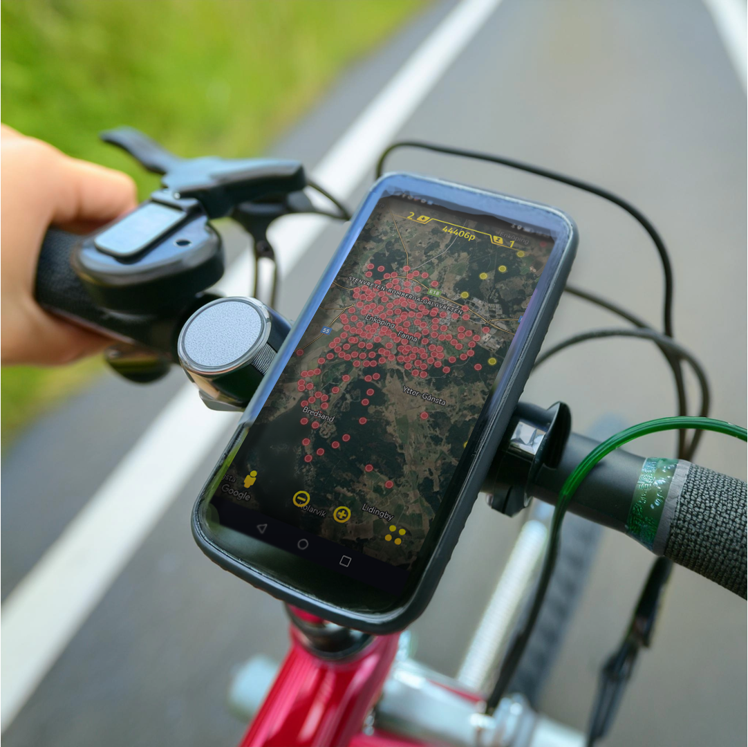 Turfappen på cykelstyre