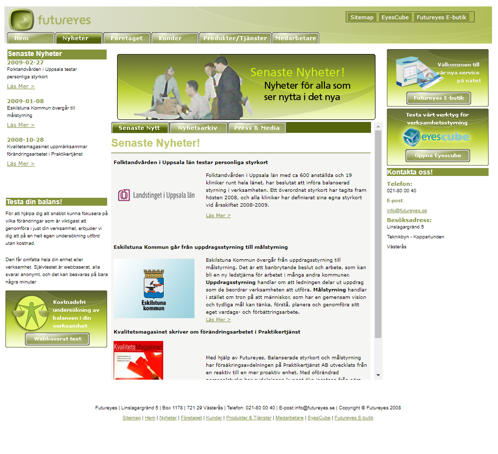 Website 2009 - Latest News