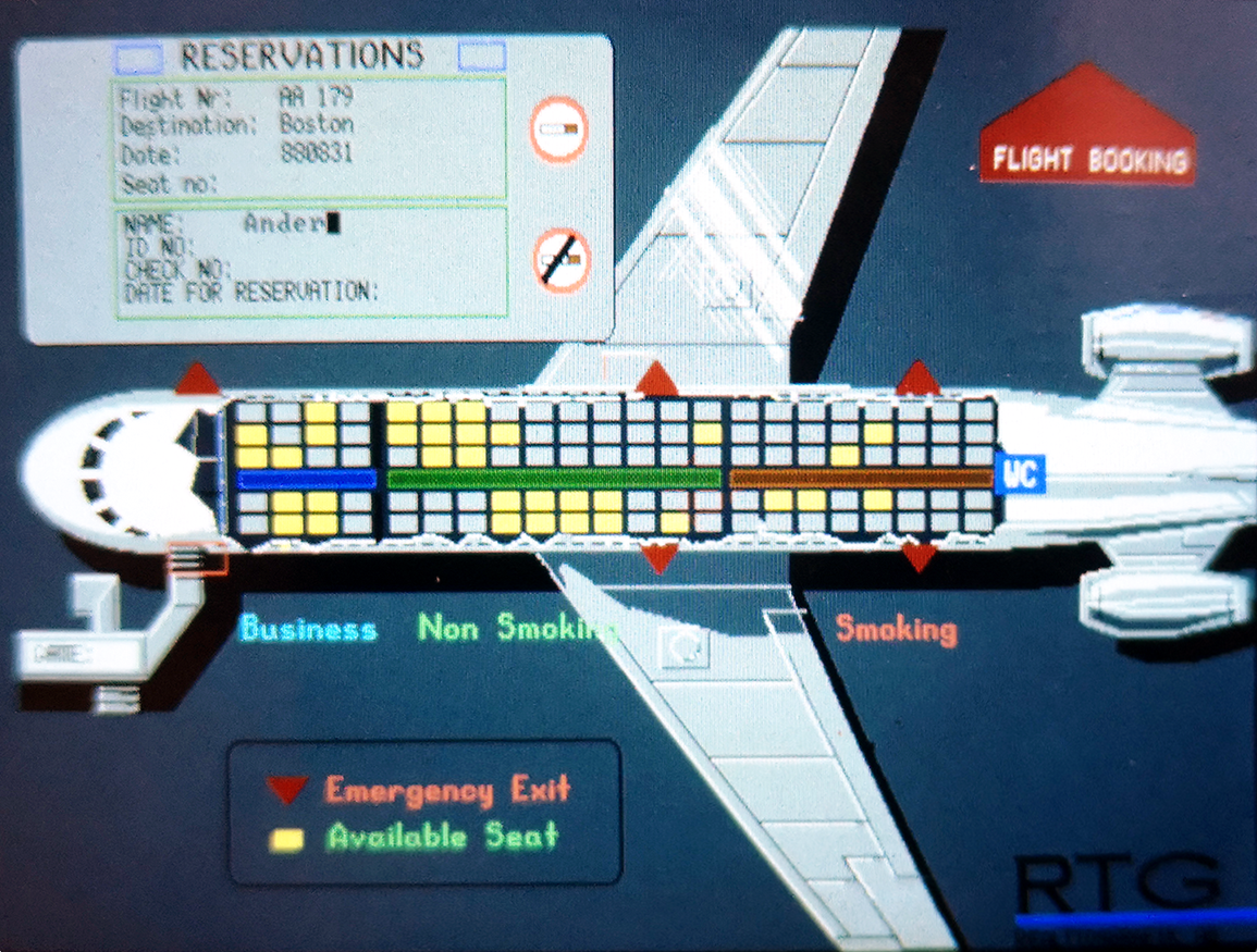 SAS Seat Bookings, 1990