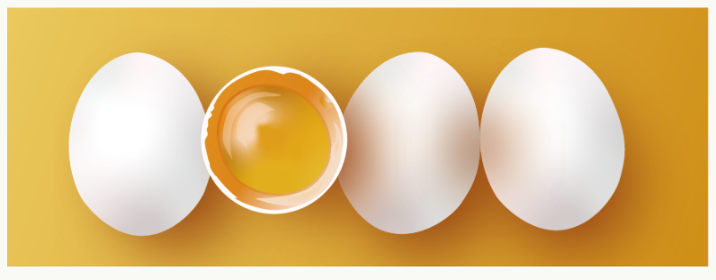 Ägg gjord i Adobe Illustrator