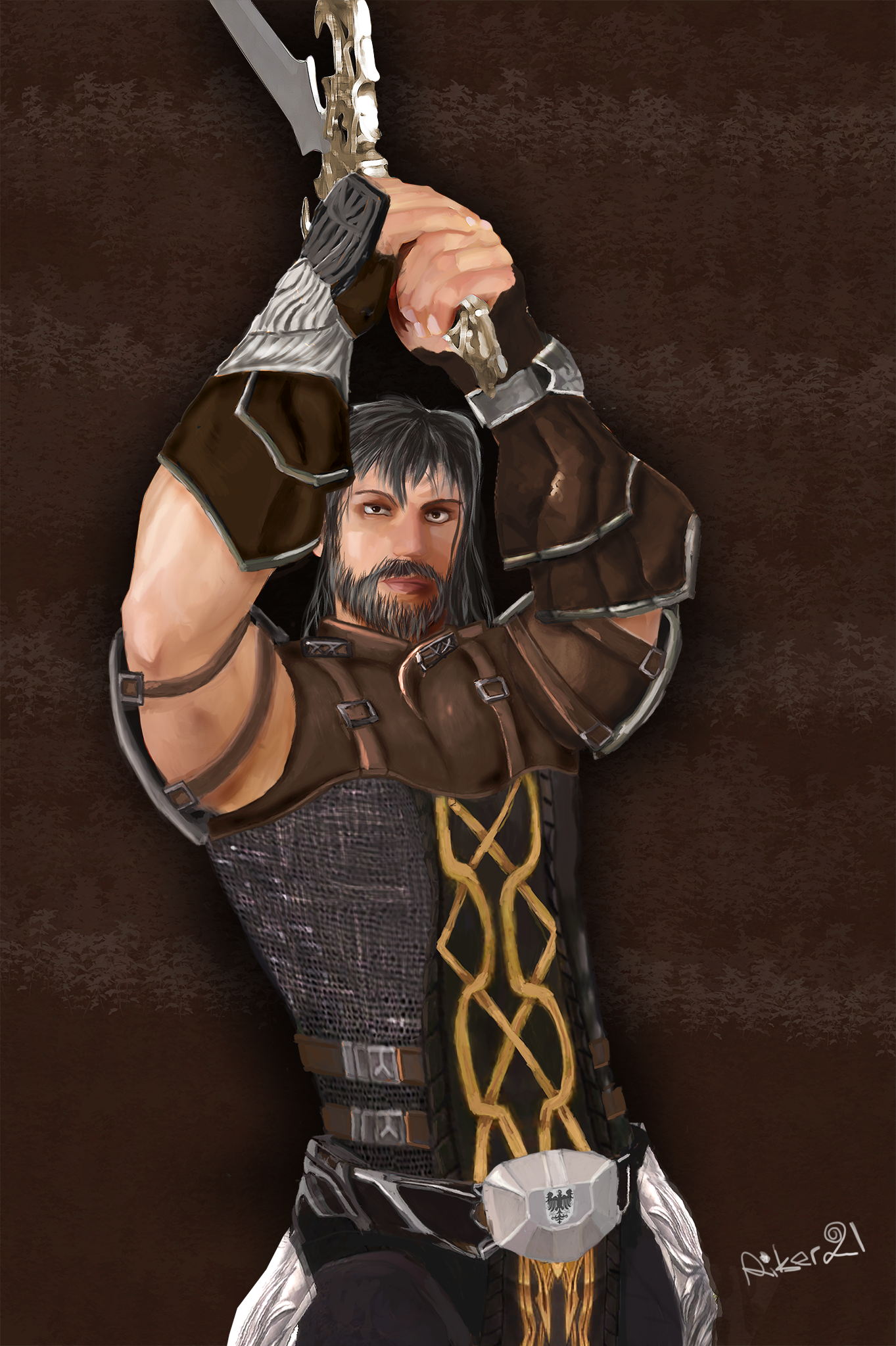 Attacking soldier