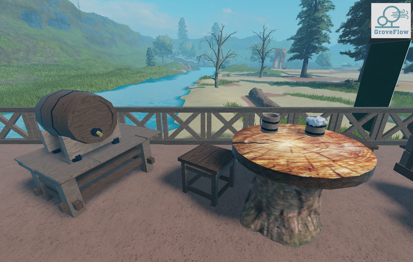 Refreshing place by the river