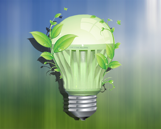 Digital Illustration Green Energy