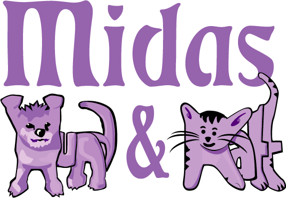 Logotyp Midas Hund & Katt