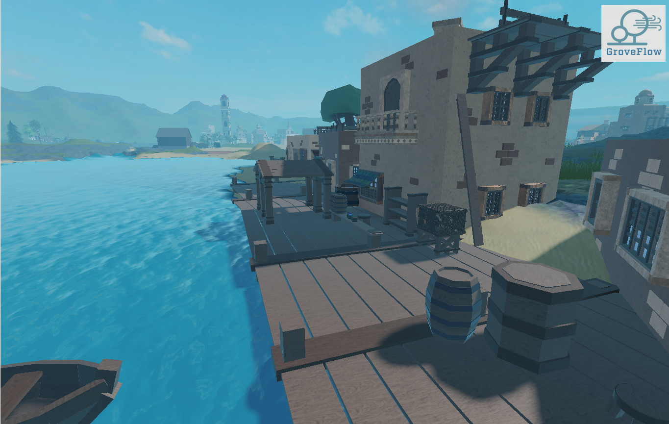 Small fishing village
