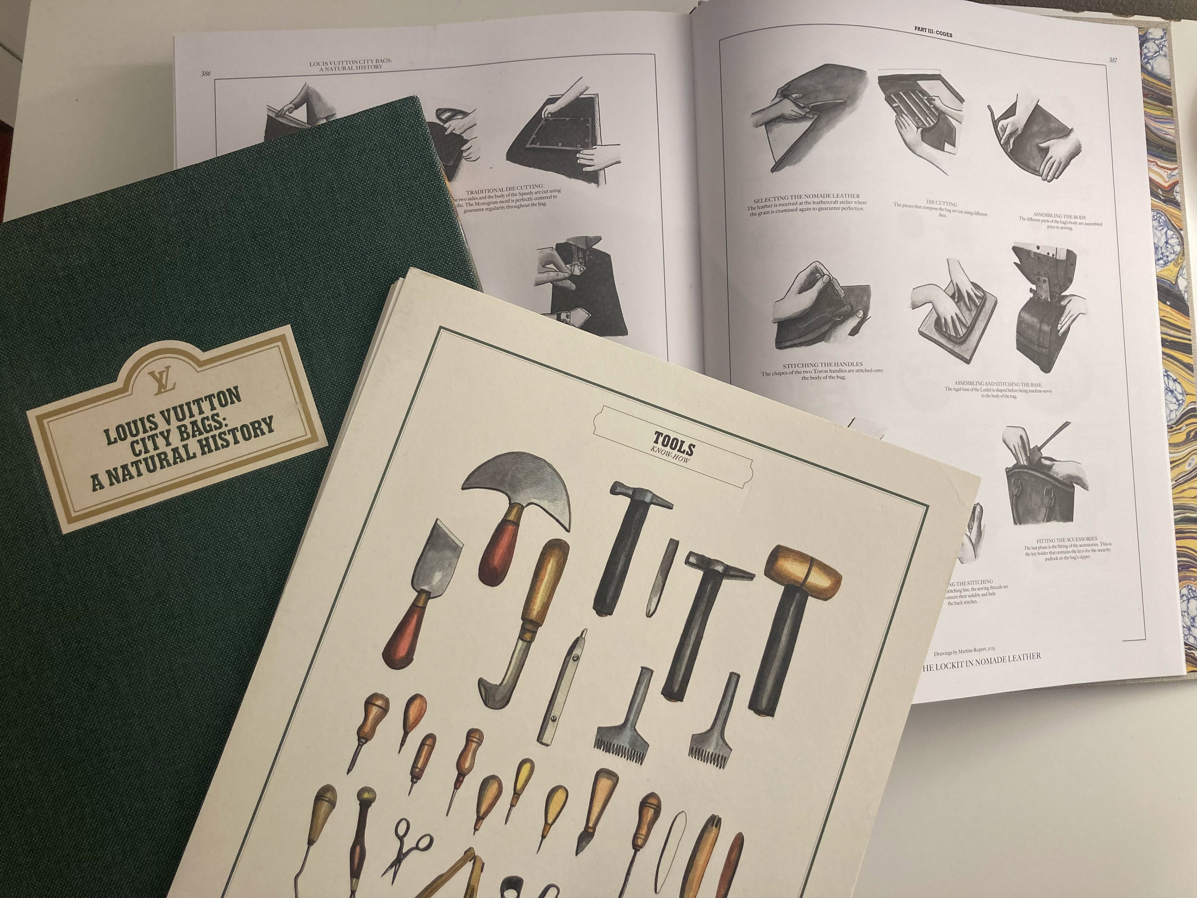 Illustrations for the book Louis Vuitton City Bags, a Natural History