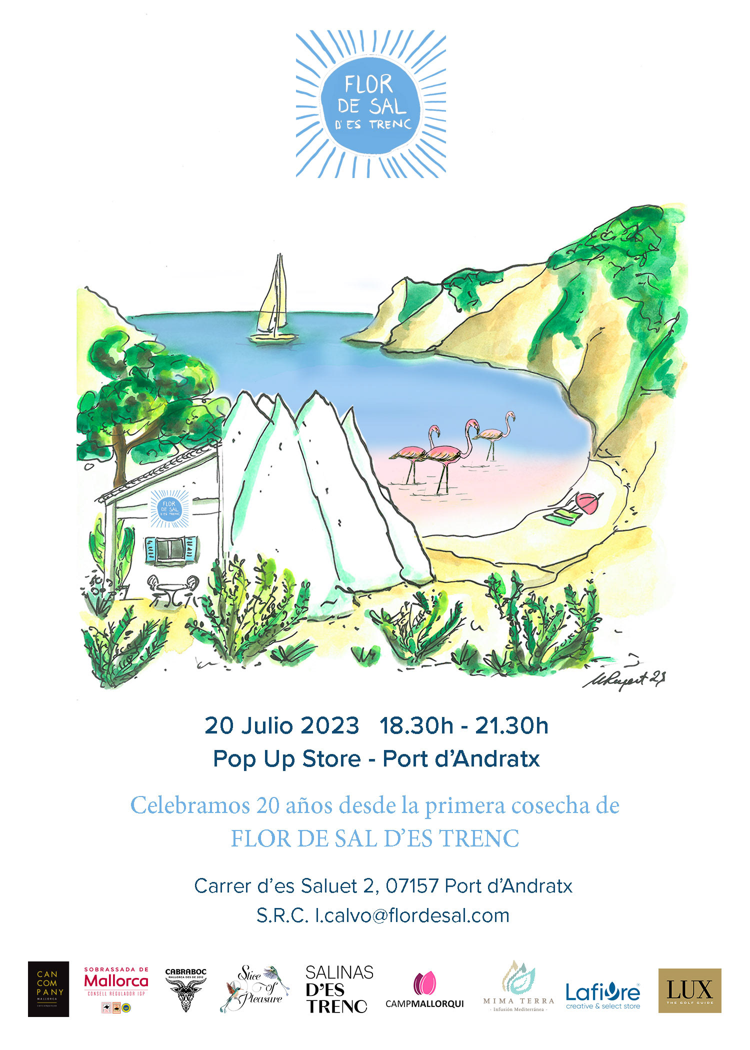 Invitation including the partners' logotypes