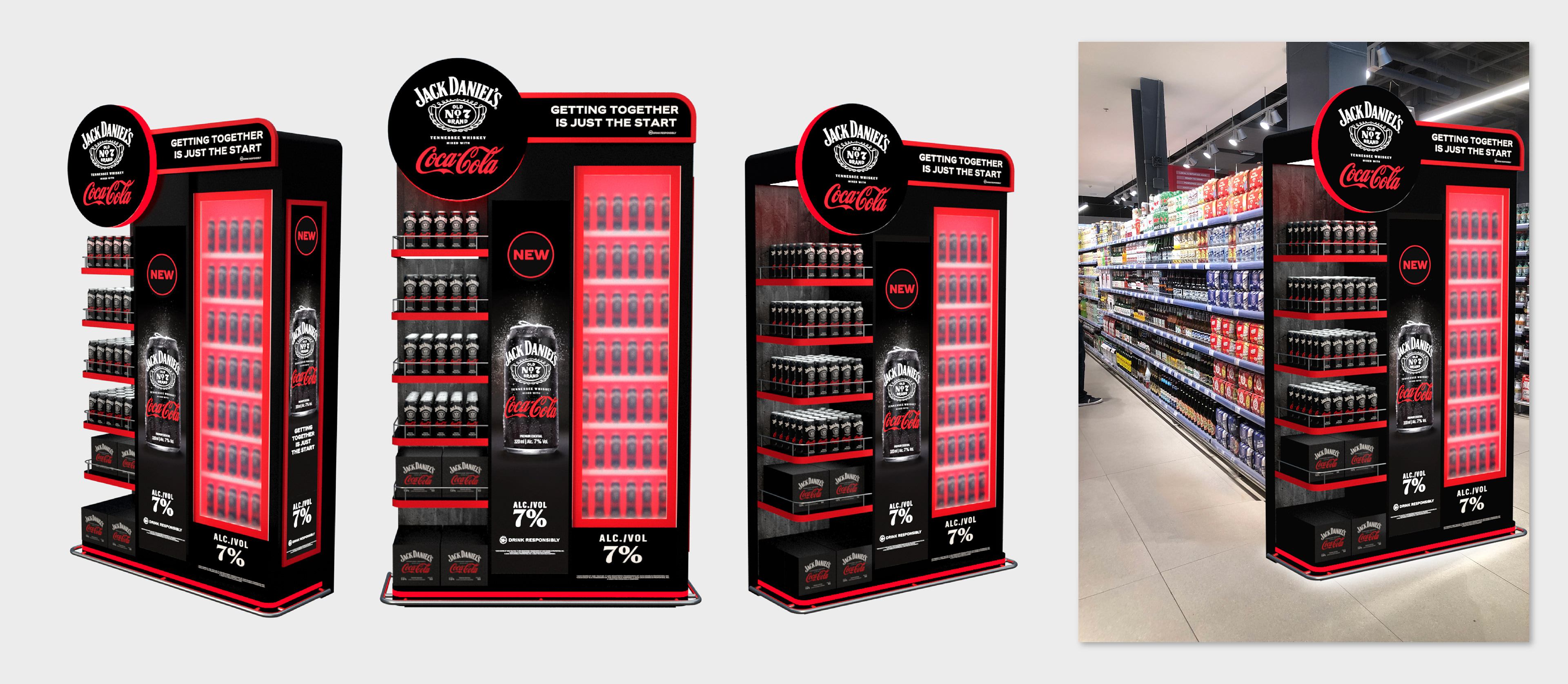 Jack & Coke EndCap | Simulation