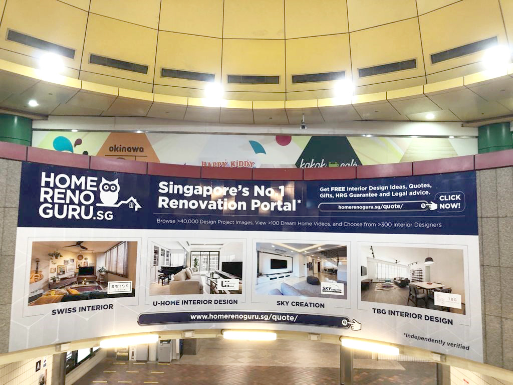 SMRT Station Wall graphics