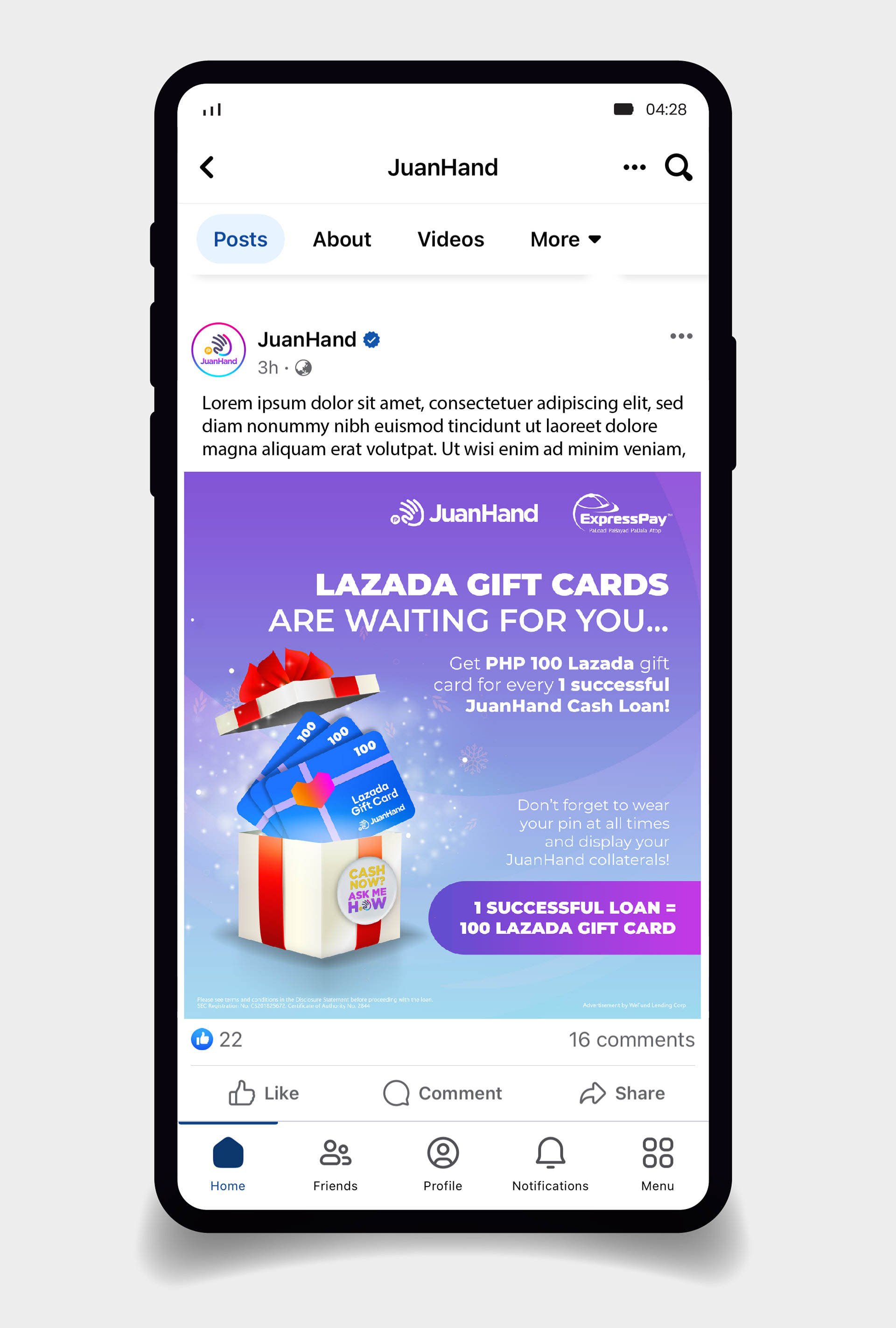 JuanHand & ExpressPay Lazada Gift Card Promo