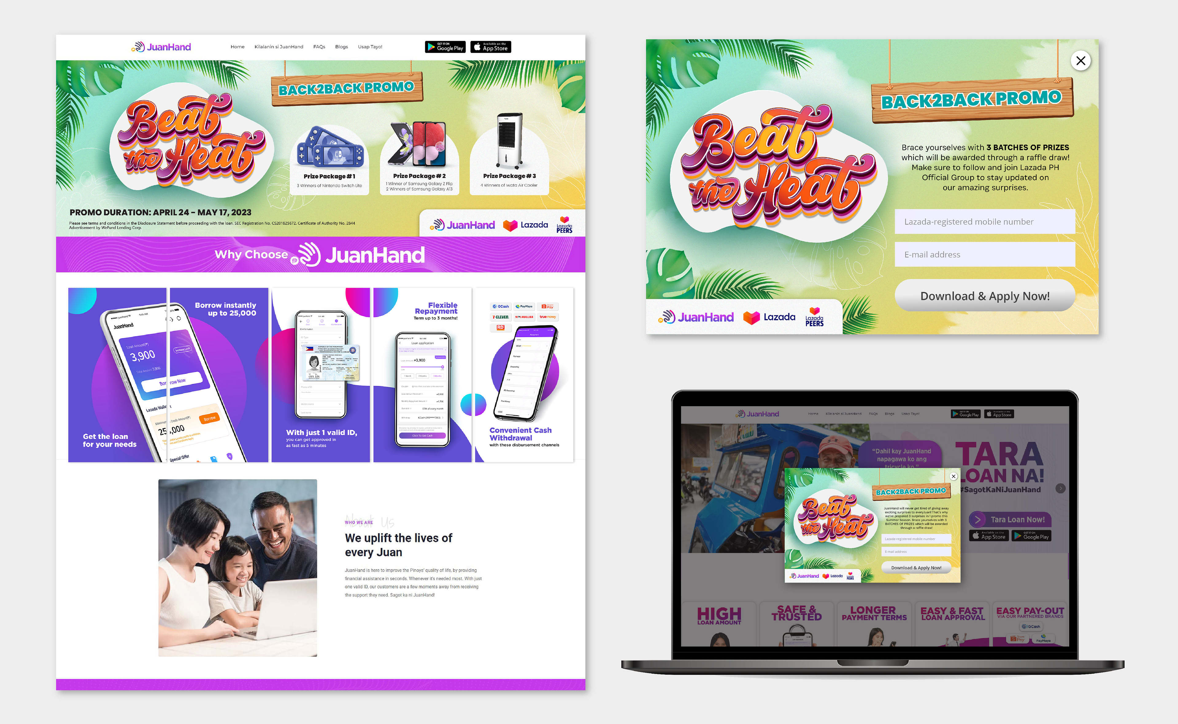 Website banner | Website pop up