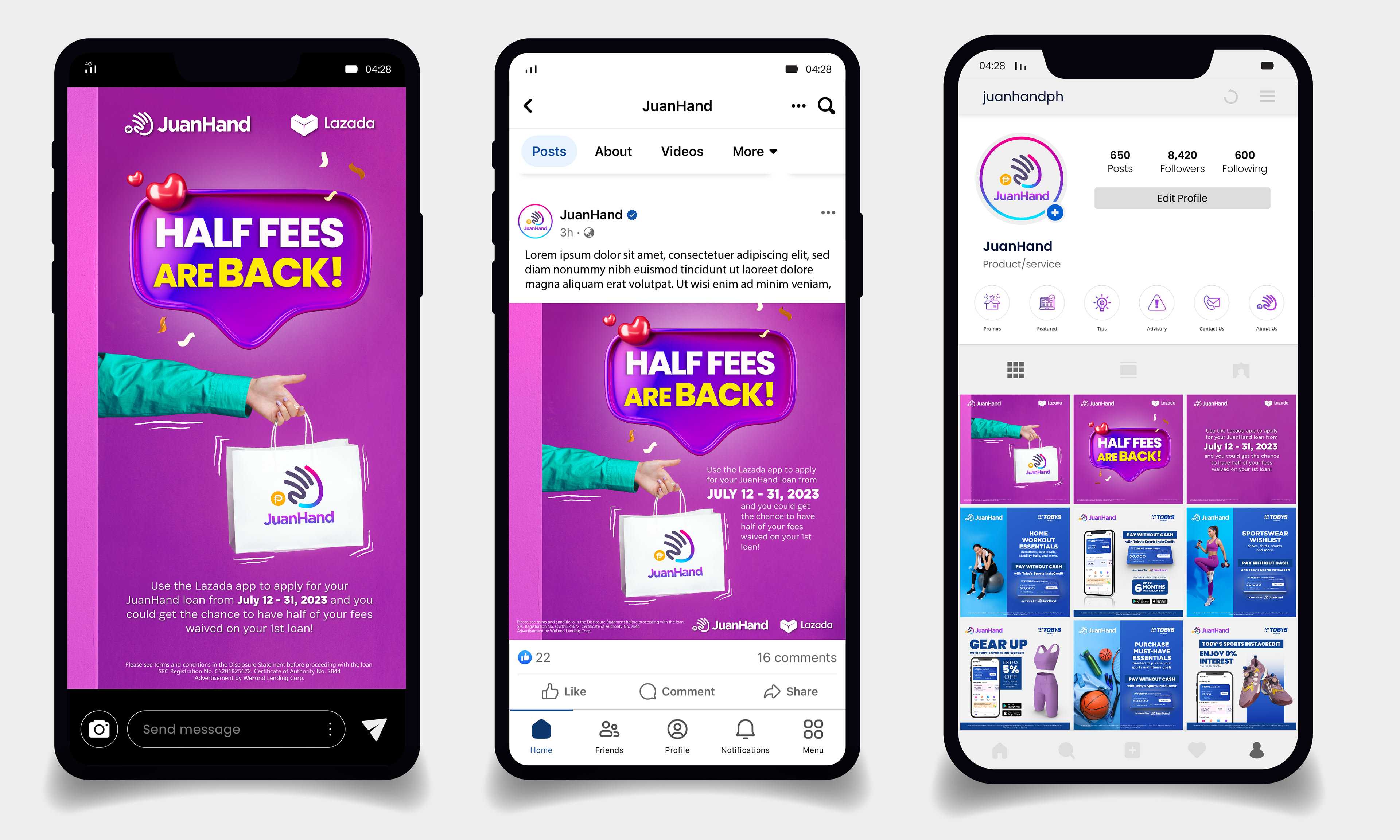 Instagram story | Facebook reel | Facebook artwork | Instagram grid