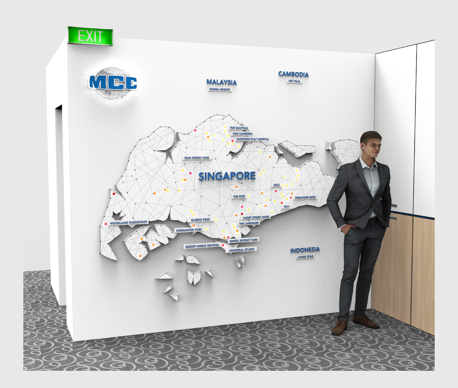 MCC Wall Design and Signage Render