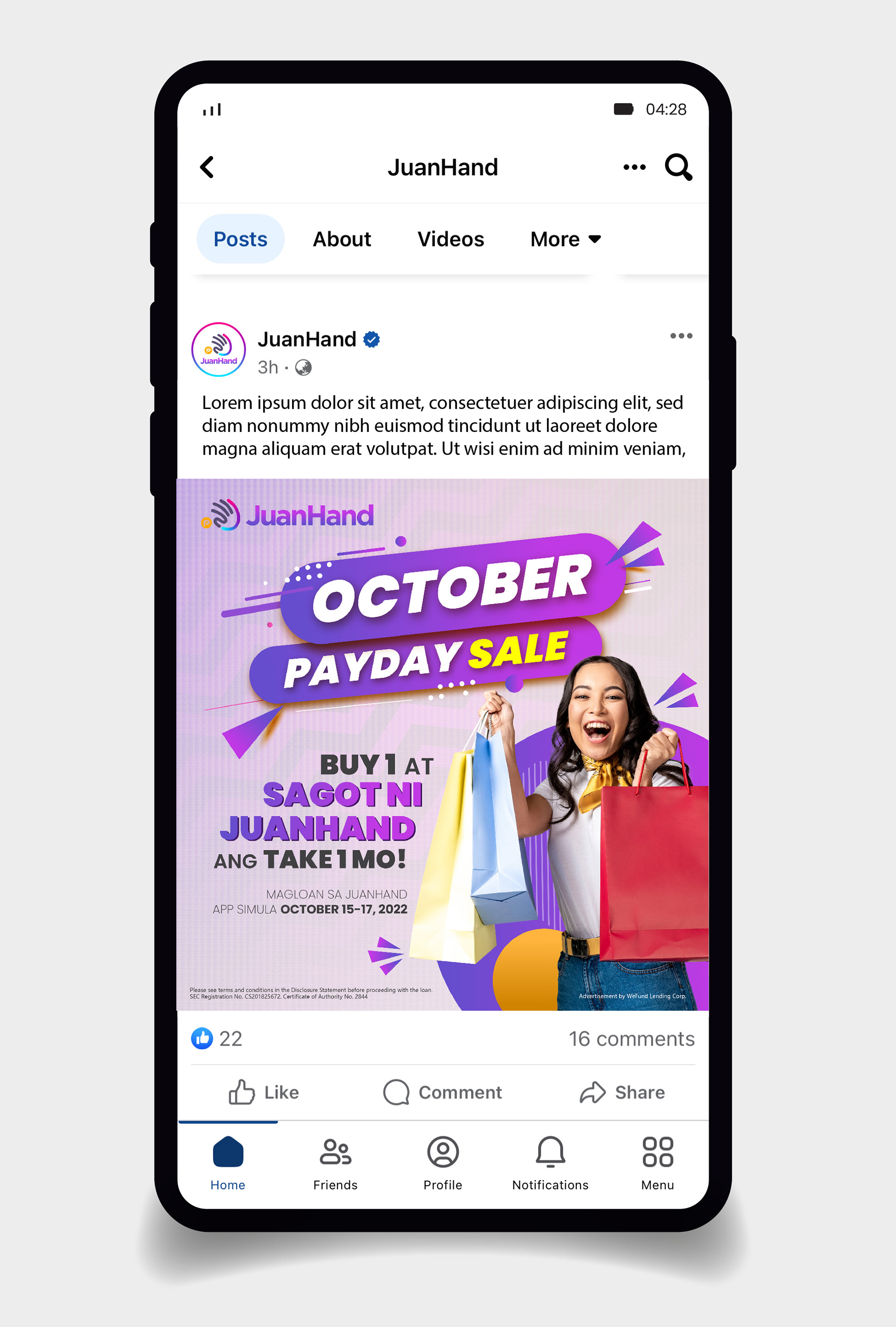 JuanHand October PayDay Sale Promo
