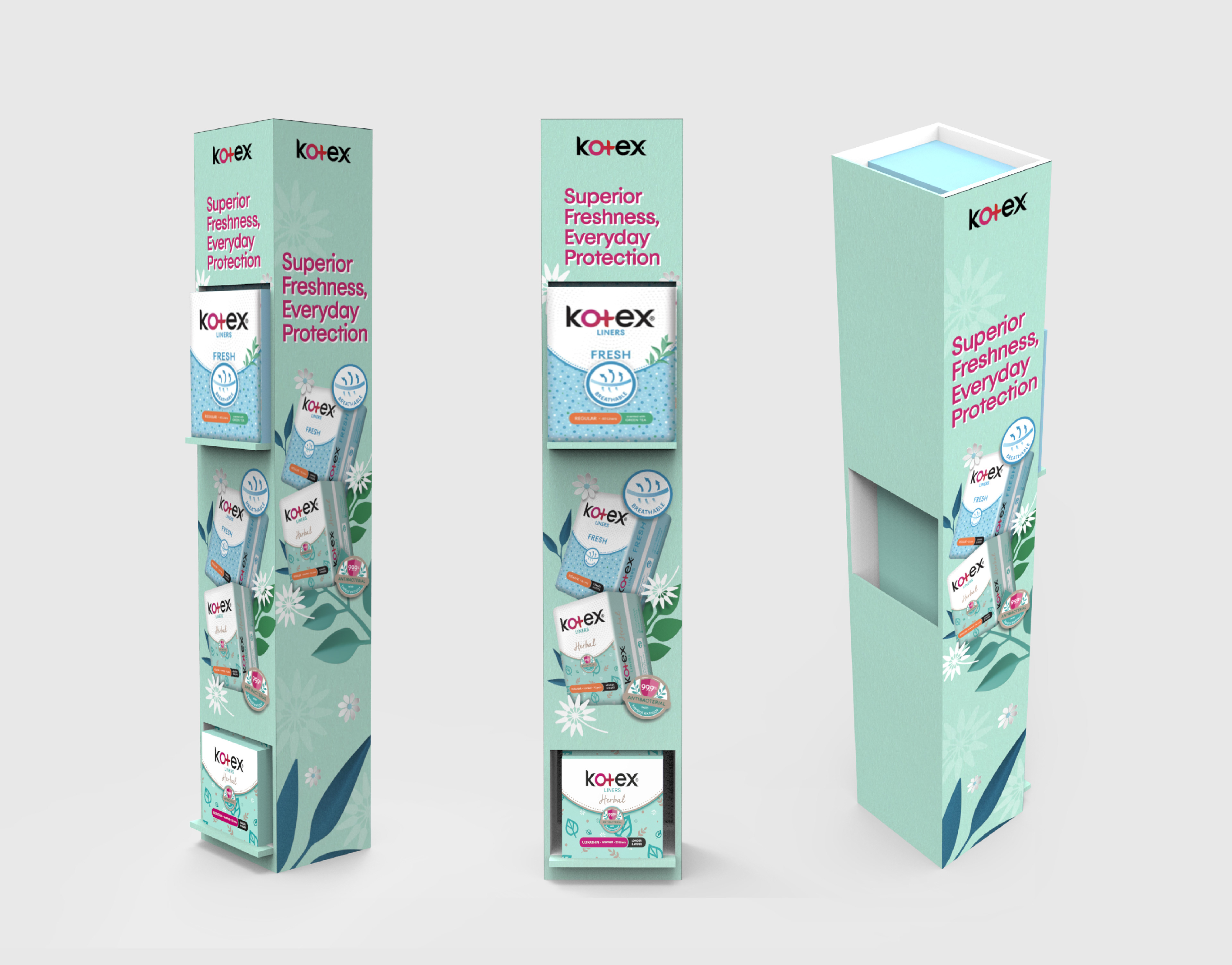 Kotex Herbal & Fresh liner Hangsell Render