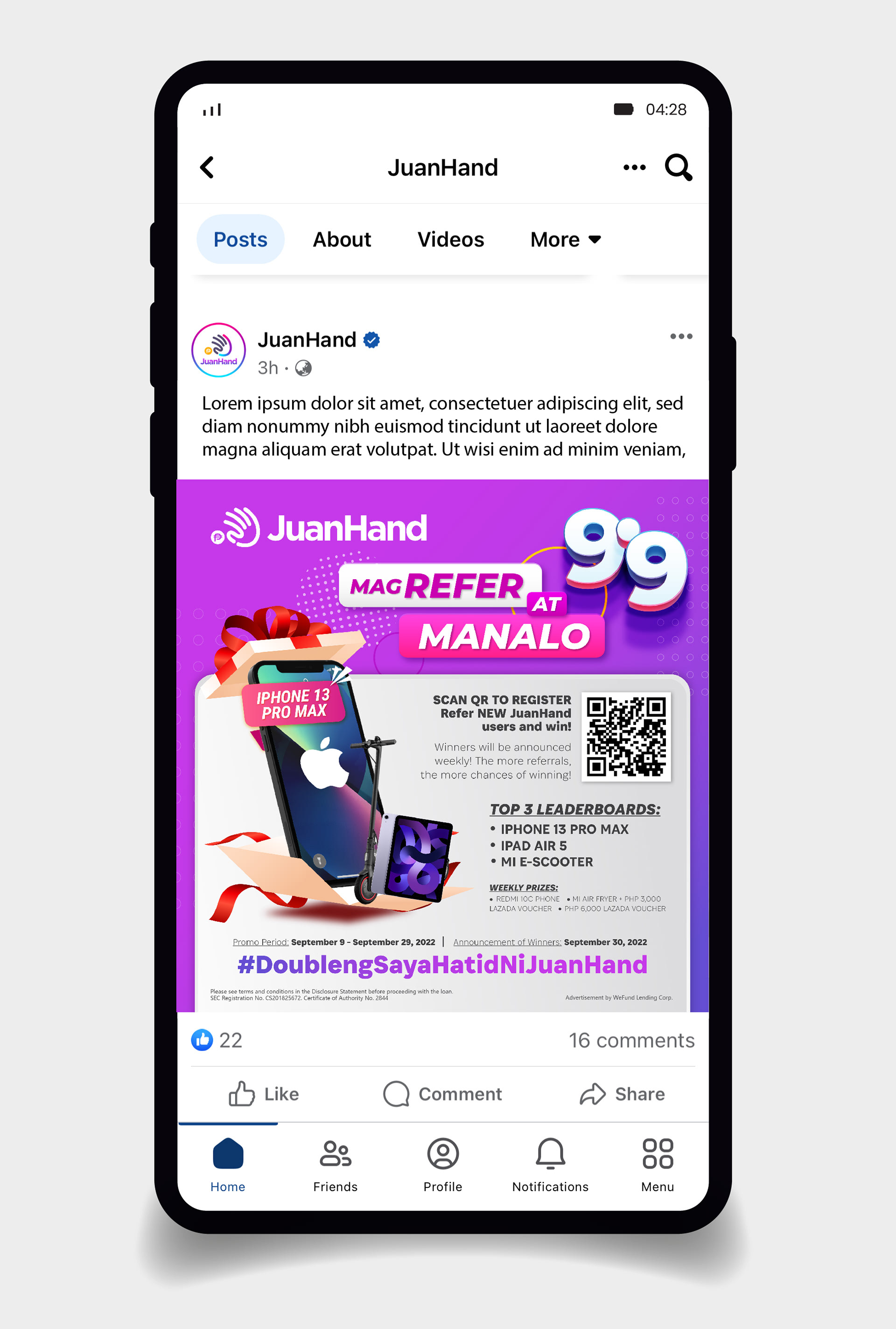 JuanHand & Lazada - Mag-Refer at Manalo Promo
