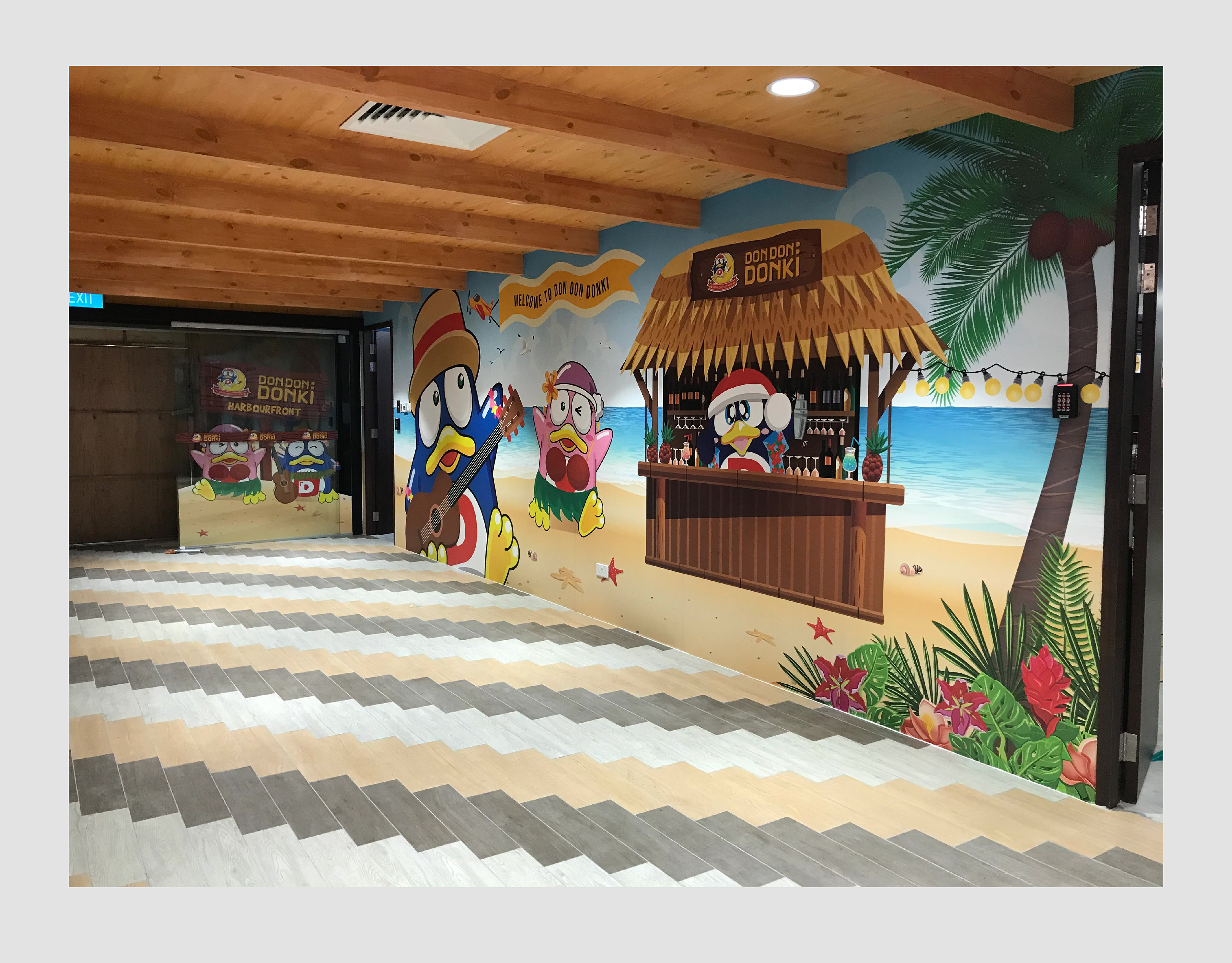Do Don Donki Wall graphics & Glass door graphics