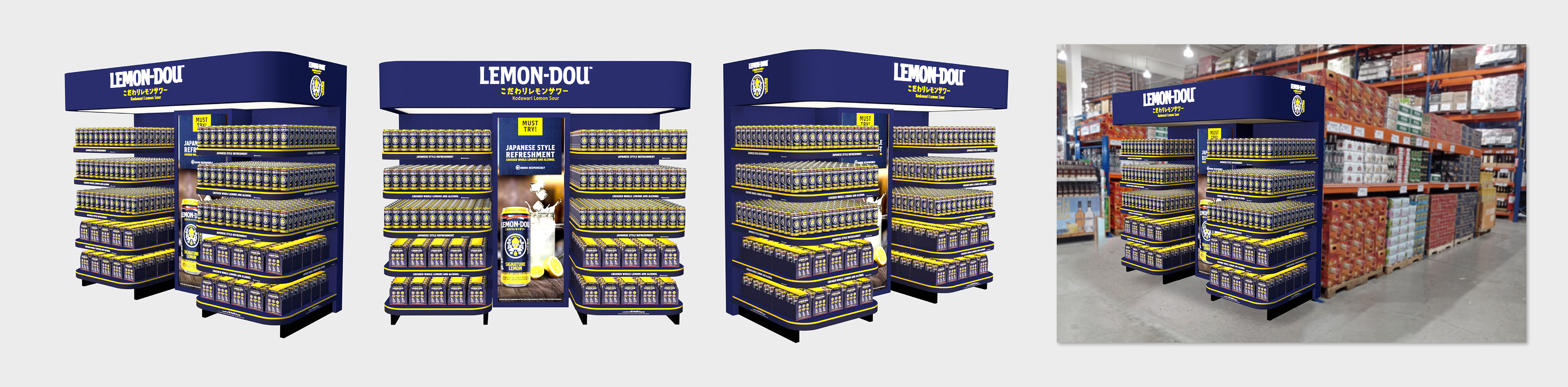 Loemon-Dou Endcap 3d Render | Simulation