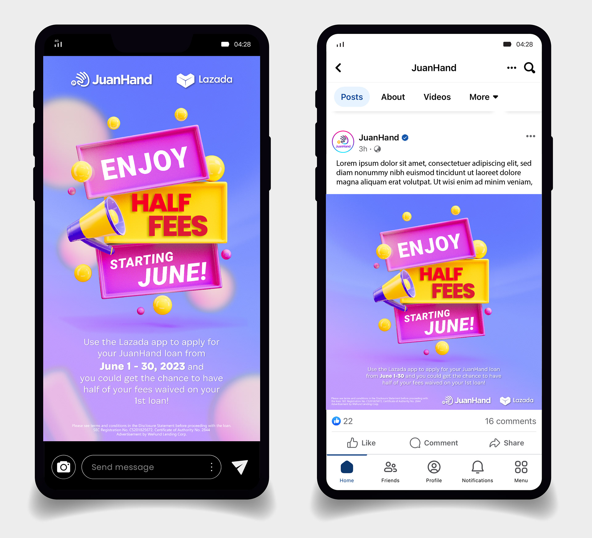 Instagram story | Facebook reel | Facebook artwork