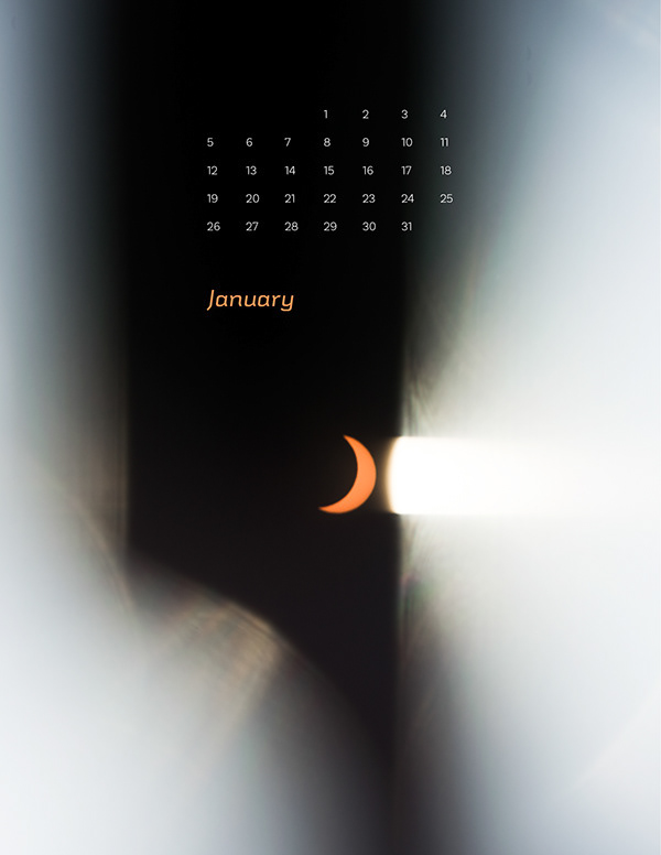Partial solar eclipse through protective glasses, Valparaiso