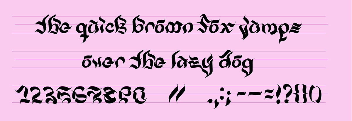 Final vectorized alphabet with numerals and partial punctuation