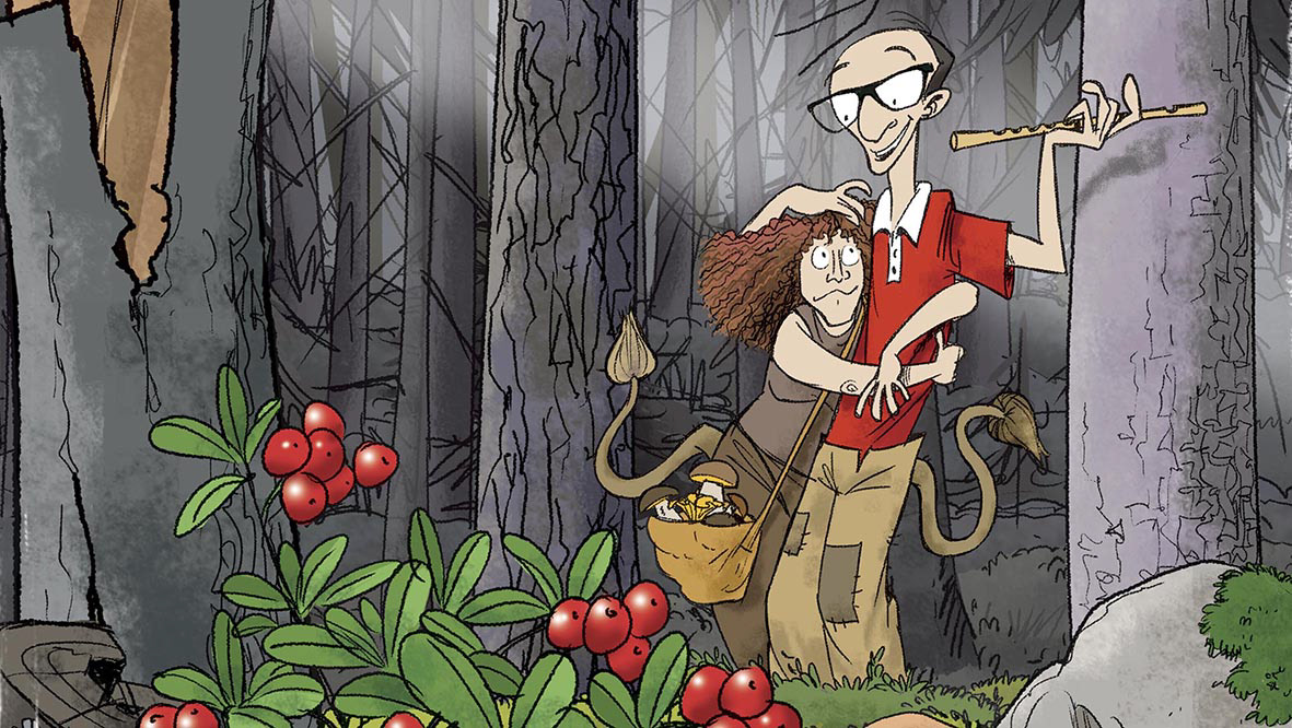 Pariskunta metsässä / A couple in the forest · yksityinen tilaustyö 2013