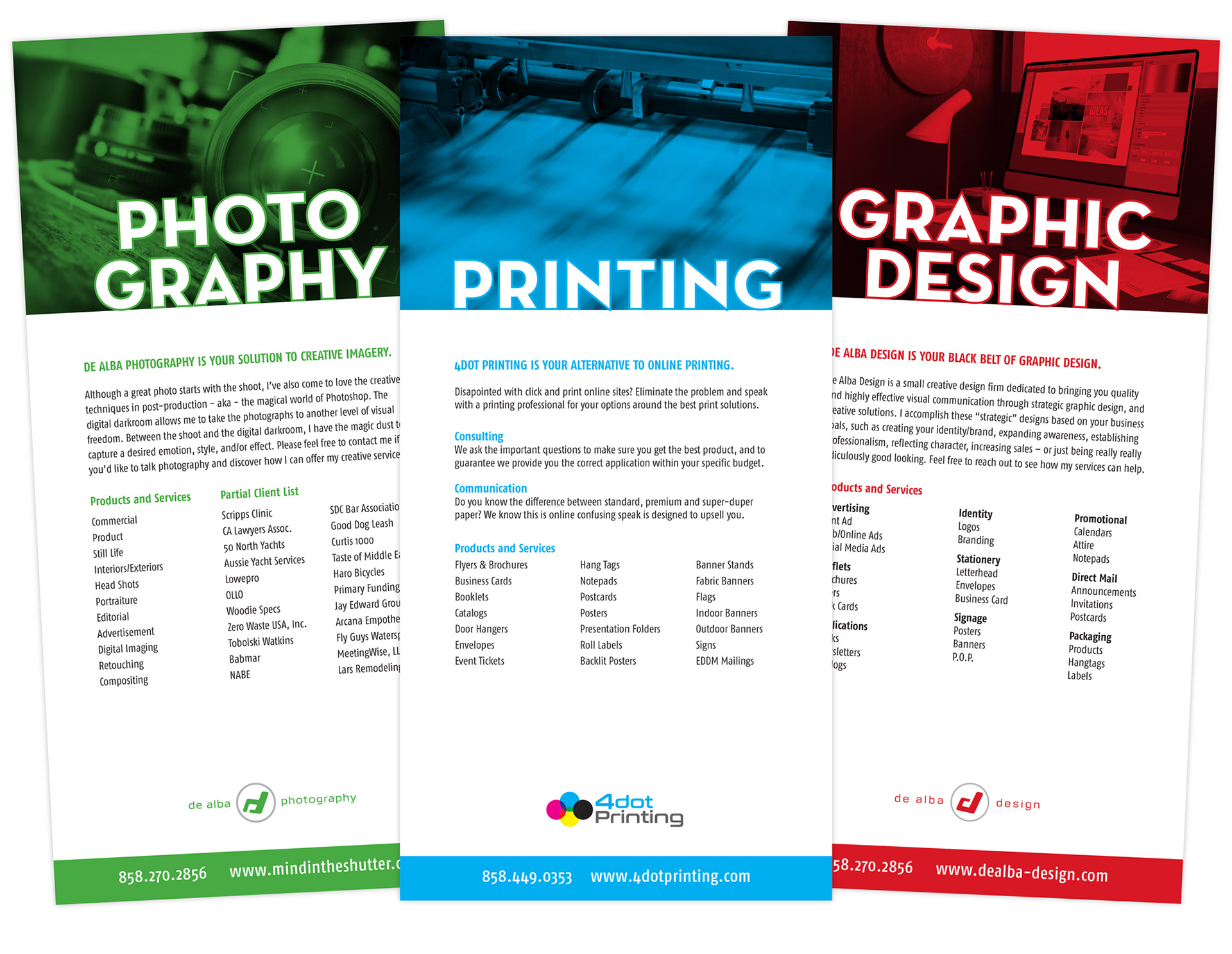 client: 4dot Printing & Self Promo