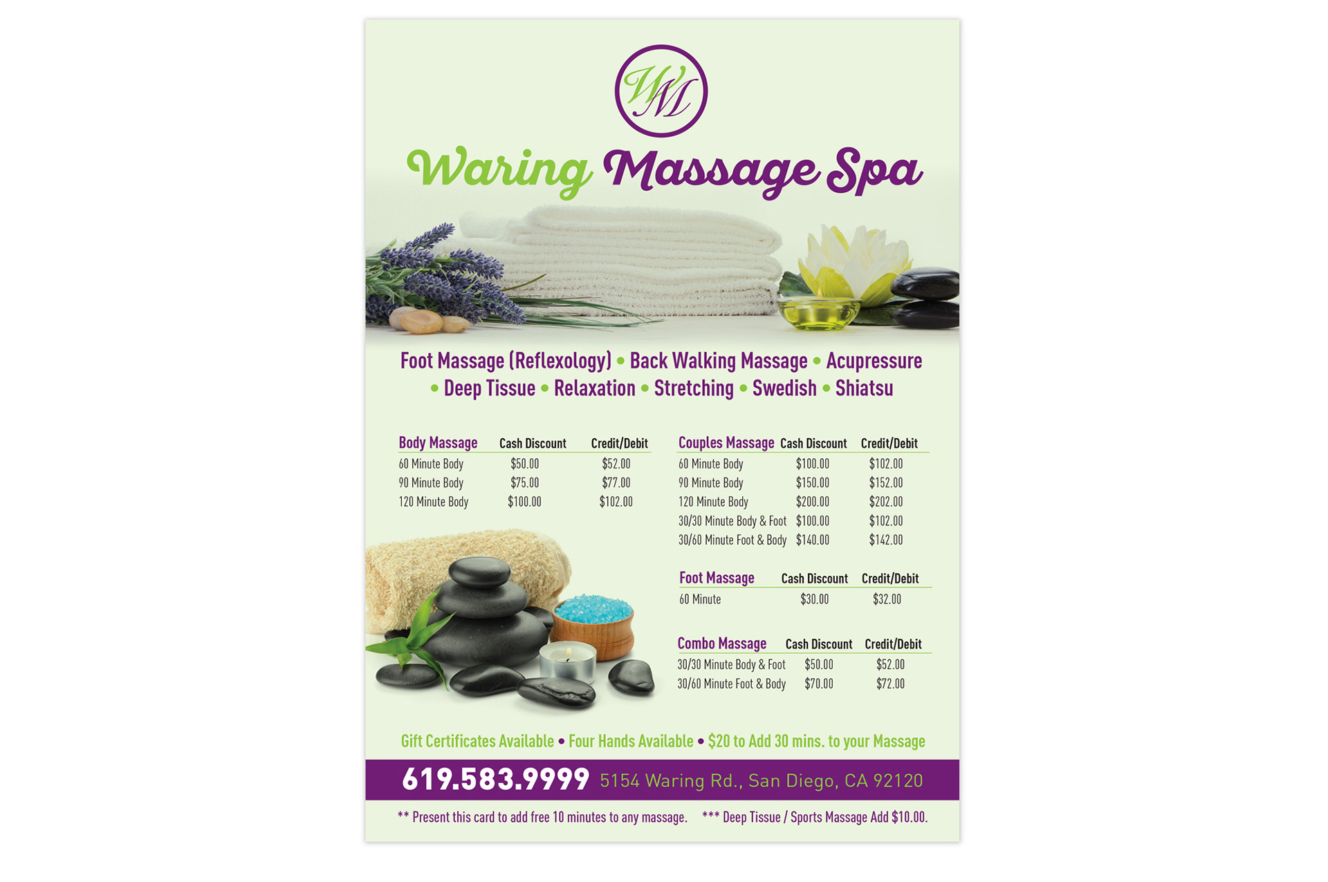 client: Waring Massage Spa