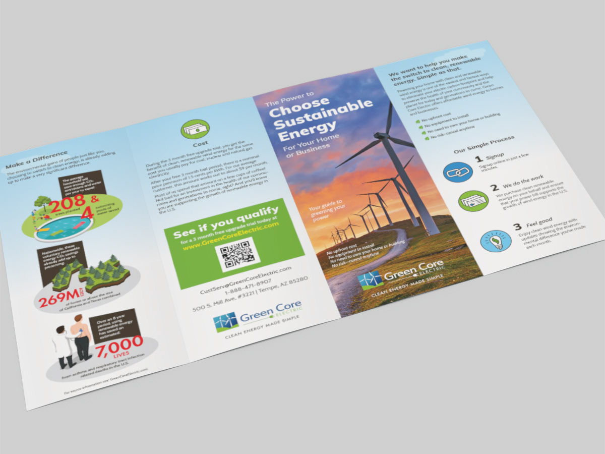 Outside of brochure
