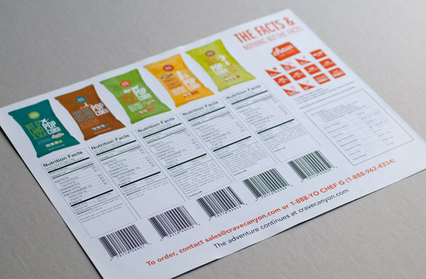 Sales sheet back