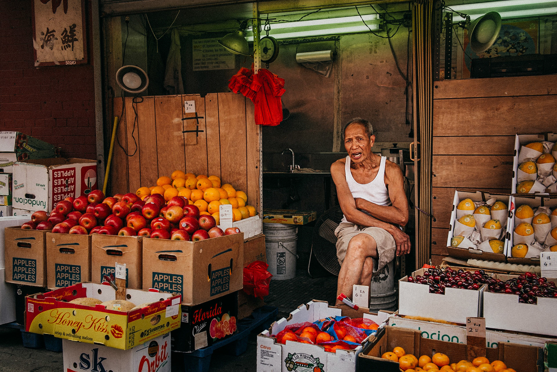 Fruit shop at China Town, NYC