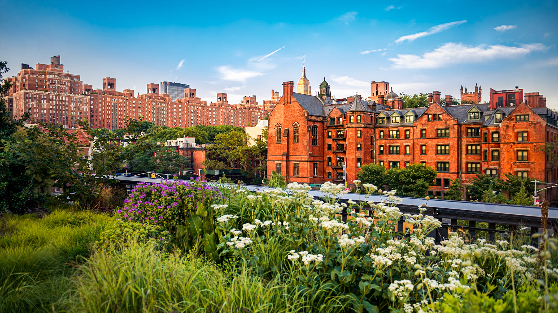 (EN) Beautiful New York panoramic view from th High Hile. Lower Manhattan, New York City, USA.(ES) Hermosa vista panorámica de New York desde el High Line. Bajo Manhattan, ciudad de Nueva York, Estados Unidos de America.