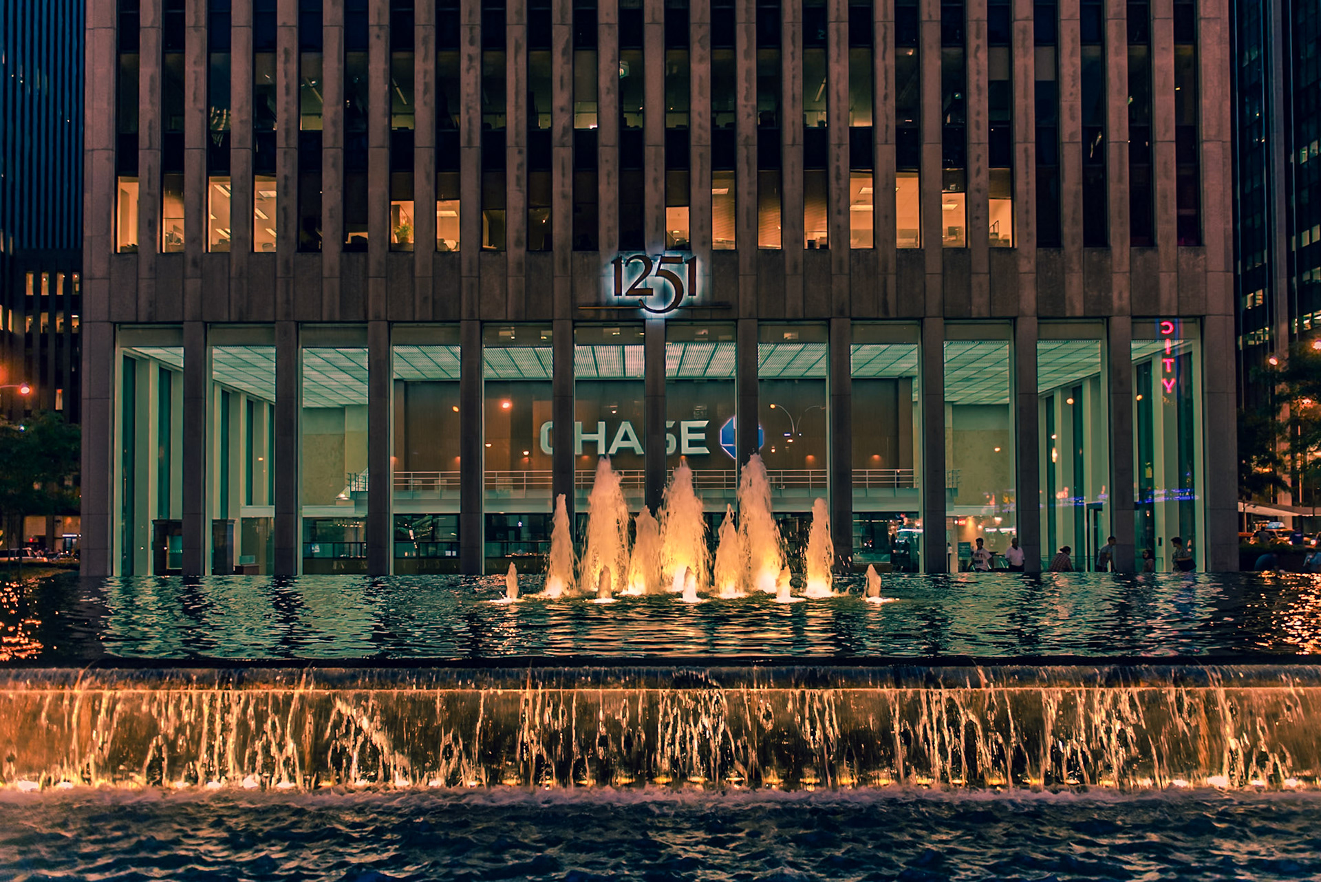 Challes Sans Frontières - CSF corporation. Ave of the Americas and W50th st. Midtown, Manhattan, New York City. New York, United States.