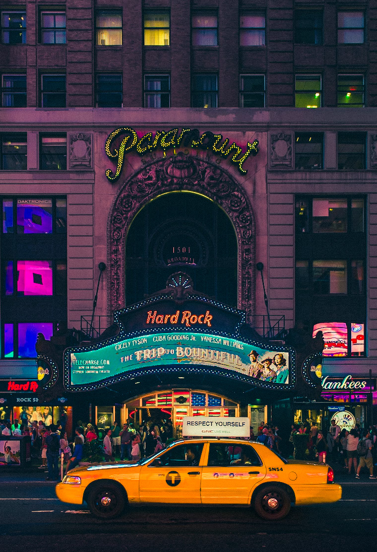 Broadway / 43rd Street at Times Square. NYC, USA.