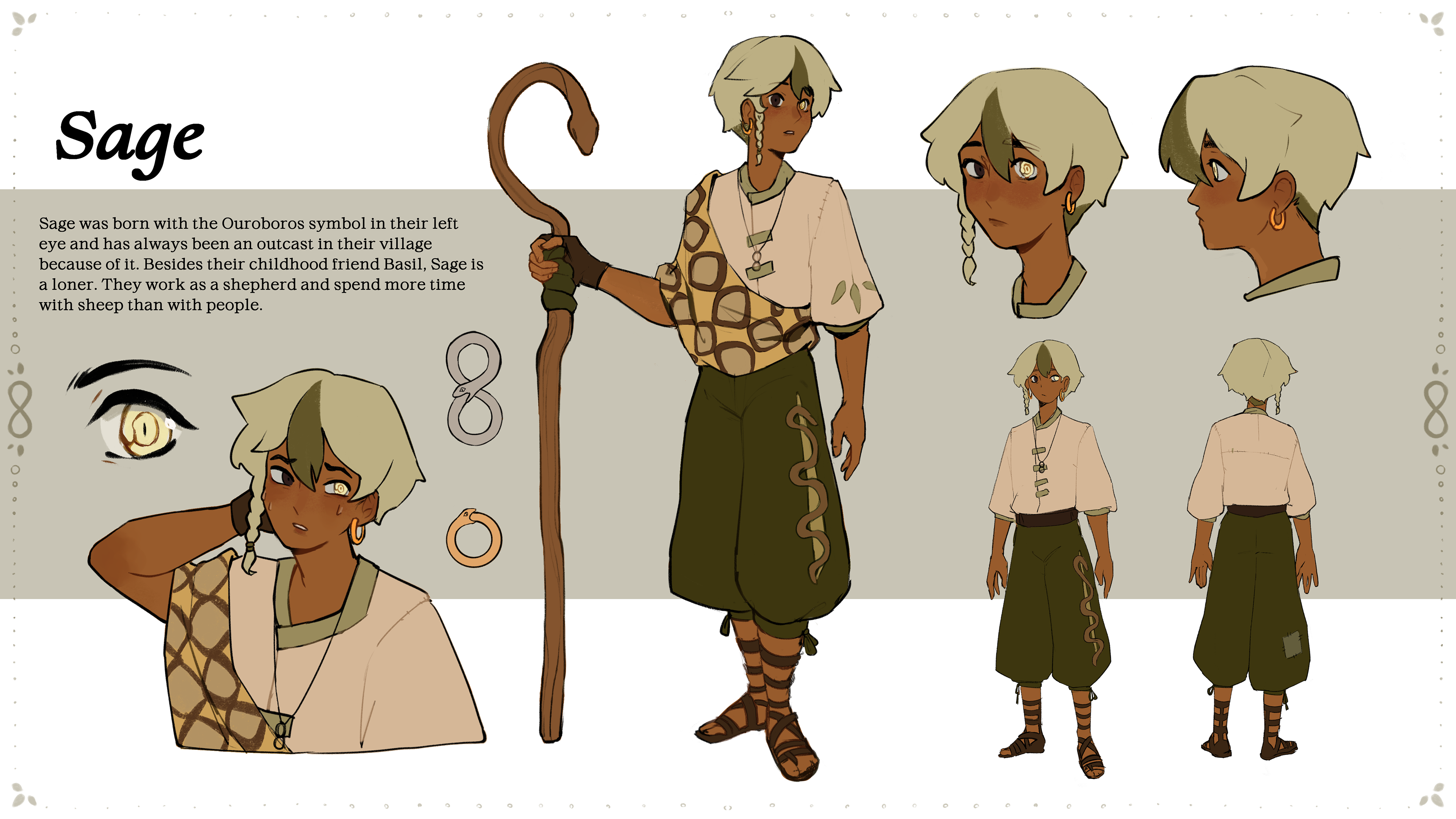 Protagonist concept for "Ouroboros" project
