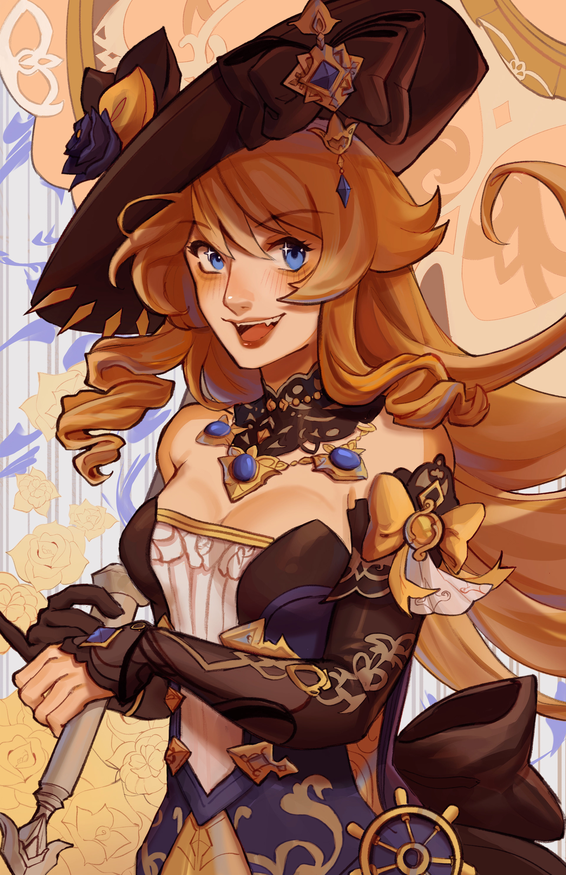 Fanart of Navia from Genshin Impact