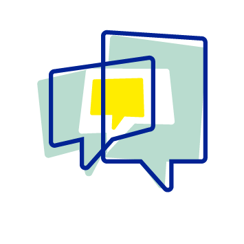Icon Symbol Sprechblasen für Kundenbewertungen